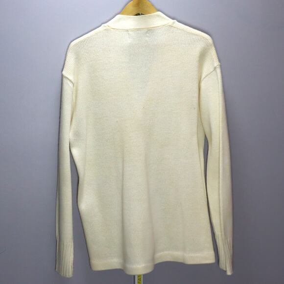 Vintage 1970 Miami Knitting Mills Varsity Cardigan Sweater Brigadoon Patch - Picture 2 of 4